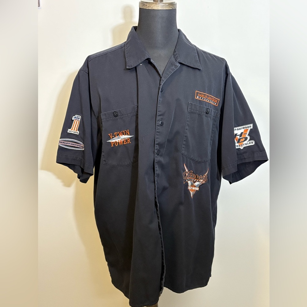 Harley Davidson button up shirt XXL